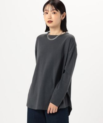 後ろスリット　Ｔシャツ　（長袖）（１２６０ＣＩ０２）