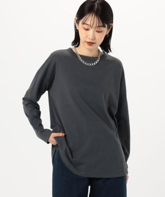 後ろスリット　Ｔシャツ　（長袖）（１２６０ＣＩ０２）