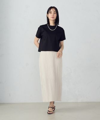 ボックスシルエット　クロップド丈　Ｔシャツ（１２６０ＣＫ０１）