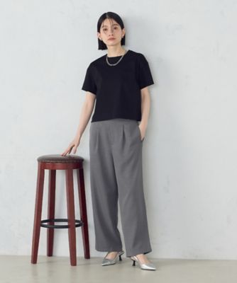 ボックスシルエット　クロップド丈　Ｔシャツ（１２６０ＣＫ０１）