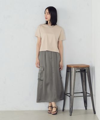 ボックスシルエット　クロップド丈　Ｔシャツ（１２６０ＣＫ０１）