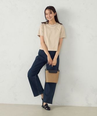 ボックスシルエット　クロップド丈　Ｔシャツ（１２６０ＣＫ０１）