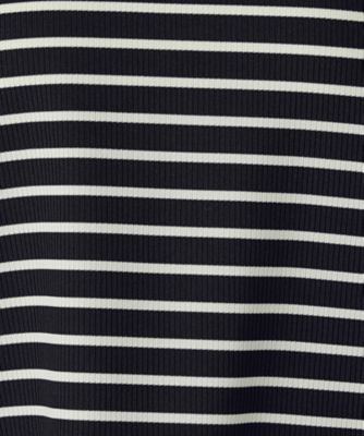 ボックスシルエット　クロップ丈ボーダーＴシャツ（１２６０ＣＫ０２）