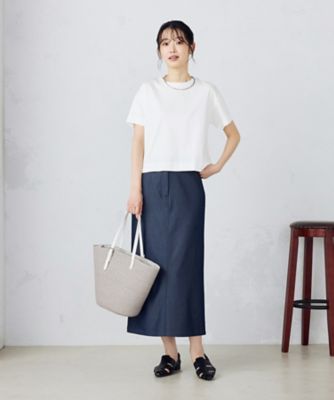 ボックスシルエット　クロップド丈　Ｔシャツ（１２６０ＣＭ０１）