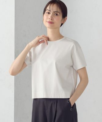 ボックスシルエット　クロップド丈　Ｔシャツ（１２６０ＣＭ０１）