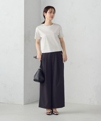 ボックスシルエット　クロップド丈　Ｔシャツ（１２６０ＣＭ０１）