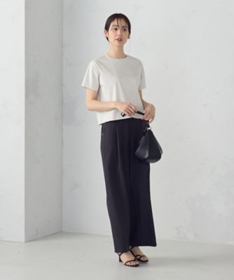 ボックスシルエット　クロップド丈　Ｔシャツ（１２６０ＣＭ０１）