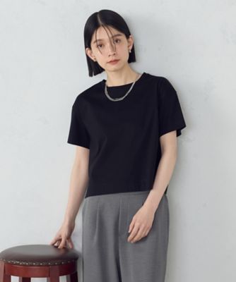 ボックスシルエット　クロップド丈　Ｔシャツ（１２６０ＣＭ０１）