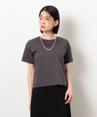 ボックスシルエット　クロップド丈　Ｔシャツ（１２６０ＣＭ０１）