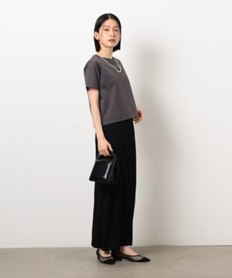 ボックスシルエット　クロップド丈　Ｔシャツ（１２６０ＣＭ０１）