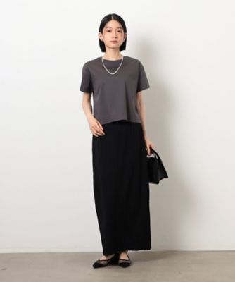 ボックスシルエット　クロップド丈　Ｔシャツ（１２６０ＣＭ０１）