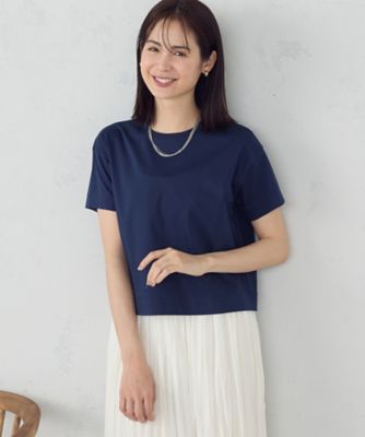 ボックスシルエット　クロップド丈　Ｔシャツ（１２６０ＣＭ０１）
