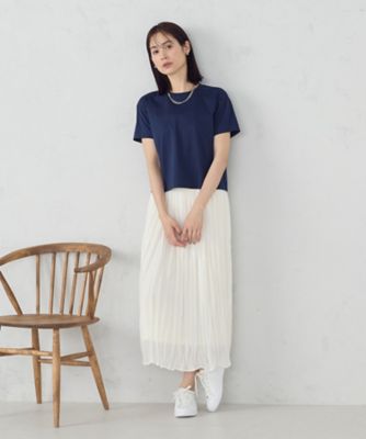ボックスシルエット　クロップド丈　Ｔシャツ（１２６０ＣＭ０１）