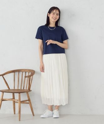 ボックスシルエット　クロップド丈　Ｔシャツ（１２６０ＣＭ０１）