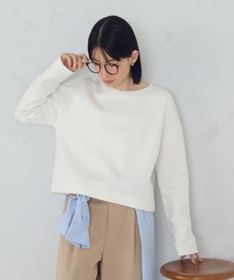 ＜COMME CA ISM (Women)＞クロップド丈　ロンＴ（１２６０ＣＭ０５）