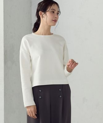 ＜COMME CA ISM (Women)＞クロップド丈　ロンＴ（１２６０ＣＯ０１）