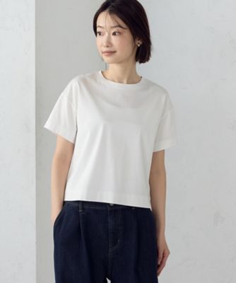 ＜COMME CA ISM (Women)＞ボックスシルエット　クロップド丈Ｔシャツ（１２６０ＣＯ０２）