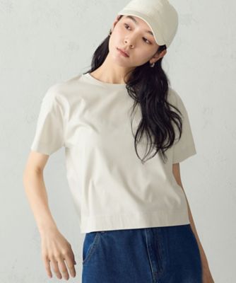 ボックスシルエット クロップド丈Tシャツ（1260CO02