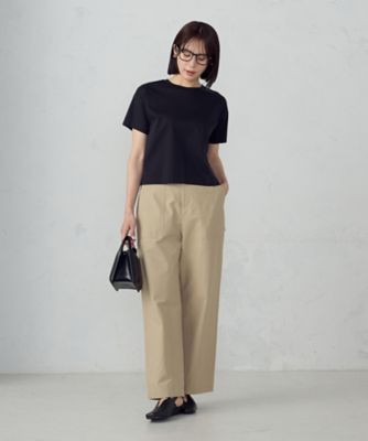 ボックスシルエット クロップド丈Tシャツ（1260CO02