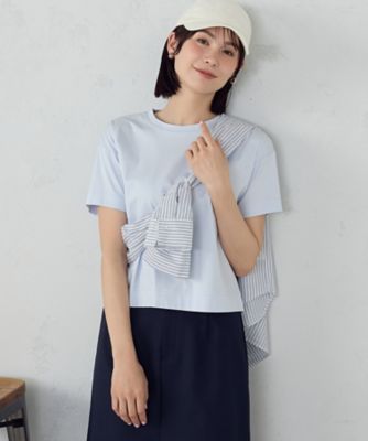 ボックスシルエット クロップド丈Tシャツ（1260CO02
