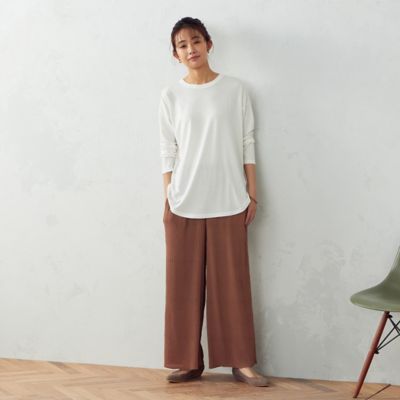 スリット入り　長袖Ｔシャツ（１２６０ＣＹ０１）
