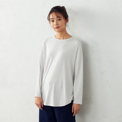 スリット入り　長袖Ｔシャツ（１２６０ＣＹ０１）