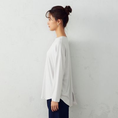 スリット入り　長袖Ｔシャツ（１２６０ＣＹ０１）