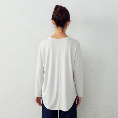 スリット入り　長袖Ｔシャツ（１２６０ＣＹ０１）