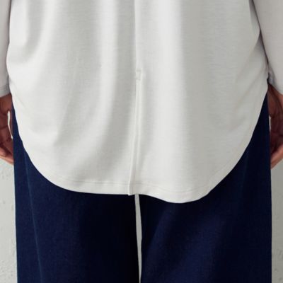 スリット入り　長袖Ｔシャツ（１２６０ＣＹ０１）