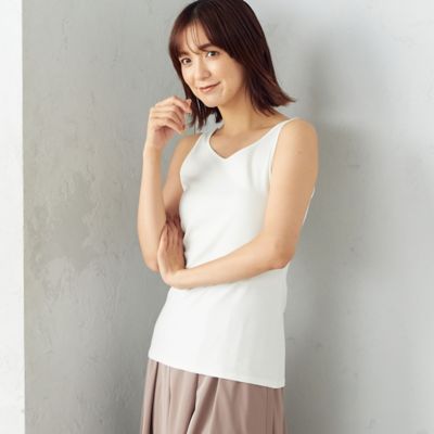 ＜COMME CA ISM (Women)＞《前後２ＷＡＹ》タンクトップ（１２６３ＣＣ０１）