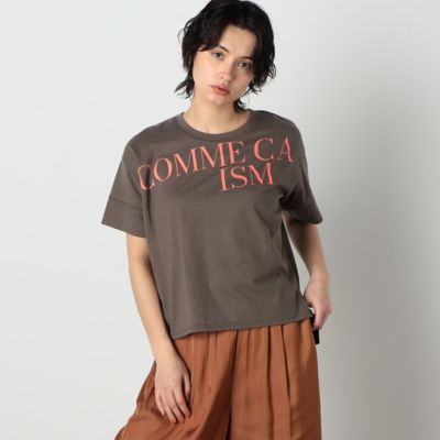 ＜COMME CA ISM (Women)＞配色ロゴ　プリントＴシャツ（１２６４ＣＣ０２）