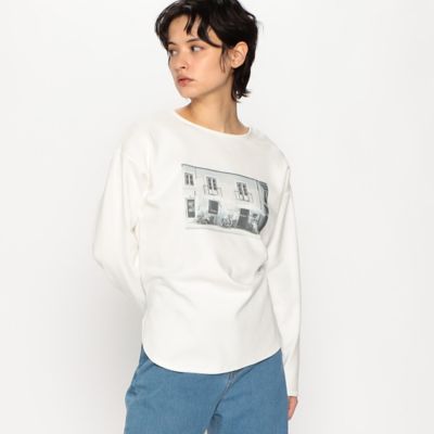 ＜COMME CA ISM (Women)＞フォトプリント　プルオーバー（１２６４ＣＥ０３）