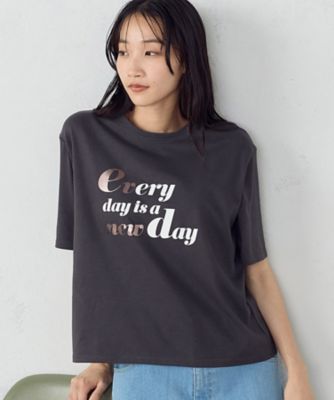 速乾　箔プリント　Ｔシャツ（１２６４ＣＩ０３）