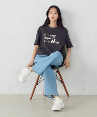 速乾　箔プリント　Ｔシャツ（１２６４ＣＩ０３）