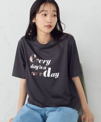 速乾　箔プリント　Ｔシャツ（１２６４ＣＩ０３）