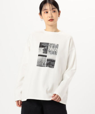 ＜COMME CA ISM (Women)＞フォトプリント　Ｔシャツ（長袖）（１２６４ＣＩ０５）