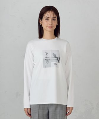 フラワープリント　Ｔシャツ（長袖）（１２６４ＣＫ０９）