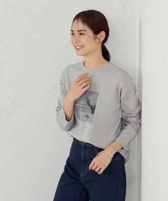 フラワープリント　Ｔシャツ（長袖）（１２６４ＣＫ０９）
