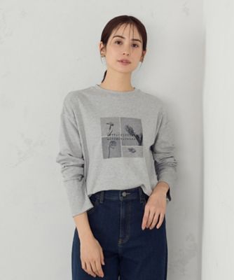 フラワープリント　Ｔシャツ（長袖）（１２６４ＣＫ０９）