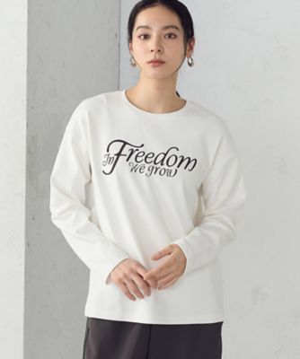 ＜COMME CA ISM (Women)＞【宮城舞さん着用】ロゴ　ロンＴ（１２６４ＣＯ０１）