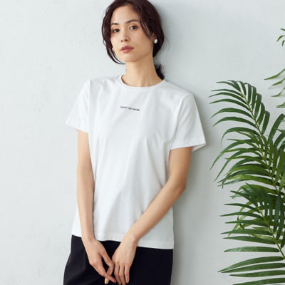 ＜COMME CA ISM (Women)＞ロゴプリント　Ｔシャツ（１２６４ＣＹ０６）