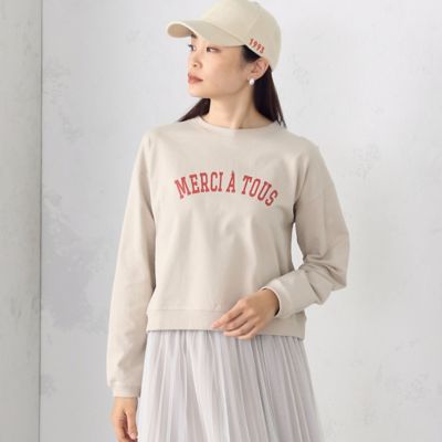 2WAYロゴプルオーバー ホワイト　MADISON スウェット 2WAYロゴプルオーバー ホワイトMADISON スウェット