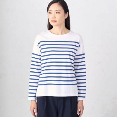 パネルボーダー　ロングＴシャツ（１２６８ＣＣ０４）