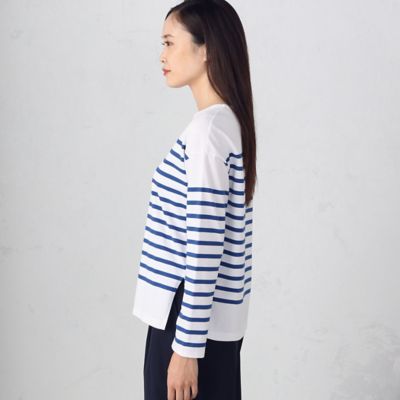 パネルボーダー　ロングＴシャツ（１２６８ＣＣ０４）