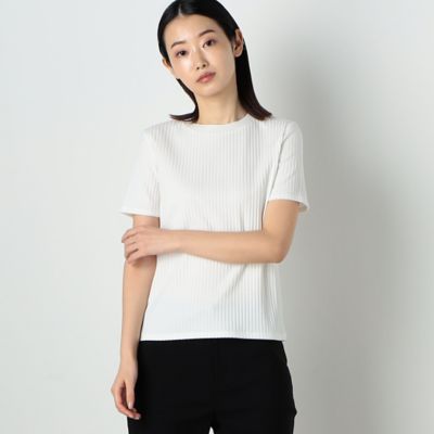 ＜COMME CA ISM (Women)＞★ＴＶ着用商品★リブ　ベーシック　Ｔシャツ（１２６８ＣＣ１５）