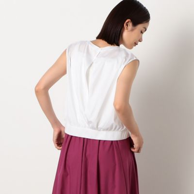 ＜COMME CA ISM (Women)＞バックオープン　ノースリーブ（１２６８ＣＣ１７）