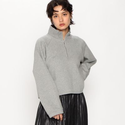 ＜COMME CA ISM (Women)＞裏起毛　ハーフジップ　スウエット（１２６８ＣＥ１５）