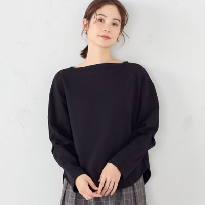 ボートネックスウェット 楽天市場】カットソー 長袖 レディース トレーナー ボートネック
