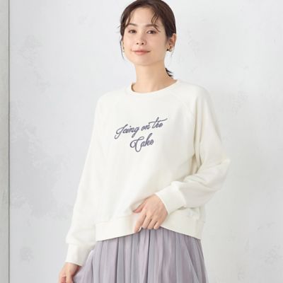 ＜COMME CA ISM (Women)＞ロゴ刺繍　スウェット（１２６８ＣＧ０４）