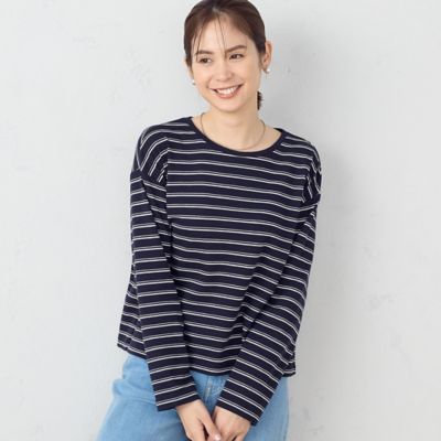 マルチボーダー ロングTシャツ（1268CG12） | COMME CA ISM